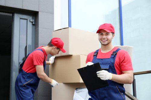 Removal team preparing a local move in Hampton