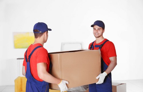 Removal team preparing a home move in Hampton