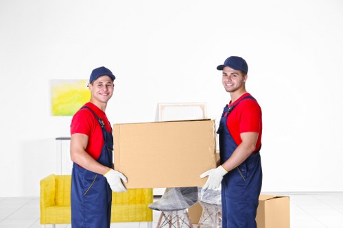 Man and van in Hampton loading furniture into a moving van