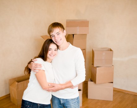 Fragile items carefully packed for flat removals in Hampton
