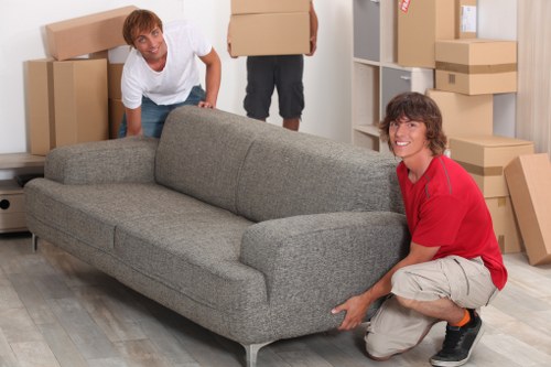 Residential packing services in Hampton handling fragile home belongings