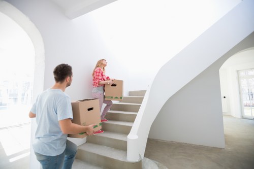Small removals service completing a furniture delivery in Hampton