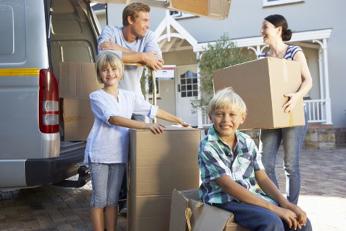 Careful packing for house removals in Hampton including fragile items and labelled boxes